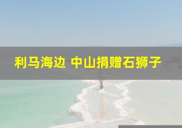 利马海边 中山捐赠石狮子